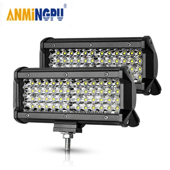 ANMINGPU 72W 144W LED-töövalgustus Off road 4x4 Kohtvalgustid Udutuli LED Valgus Baar Veoauto, Auto, ATV LED-Esituled 4x4 12V 24V