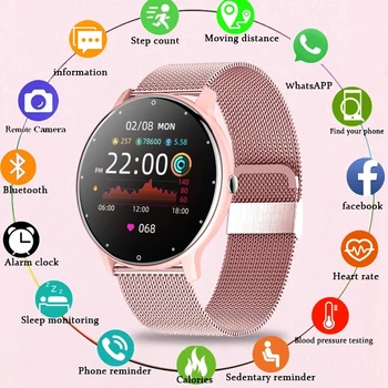 LIGE Uus Smart Vaadata Meeste ja Naiste Täieliku Puutetundlik pulsikell Sport Käevõru Veekindel Daamid Smartwatch Android ja iOS