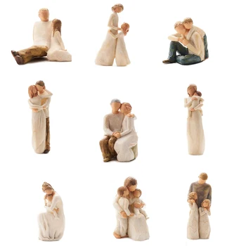 [MGT]Põhjamaade stiilis armastus pere vaik joonis figuriin kaunistused pere õnnelik aeg, kodu kaunistamiseks, käsitöö, sisustus