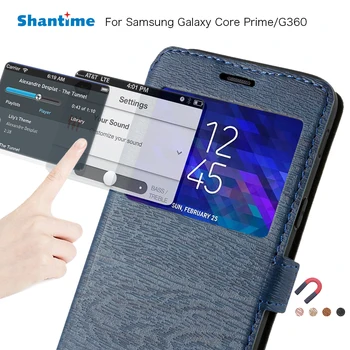 Nahast Telefoni Puhul Samsungi Galaxy Core Peaminister Flip Case For Samsung Galaxy J2 Peaminister Aknas Raamat Juhul Silikoon Tagakaas