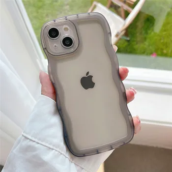 Ottwn Turvapadi Värv Candy Läbipaistev Telefon Case For iPhone 11 12 13 Pro Max XS Max X-XR SE Selge Pehmest Silikoonist Juhul tagakaas