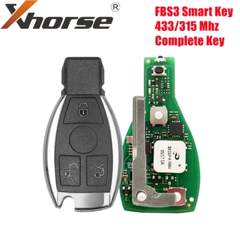 Xhorse VVDI Universaalne FBS3 Smart Key Benz 433/315 Mhz Key Shell 3 Nuppu Täielikku Võti